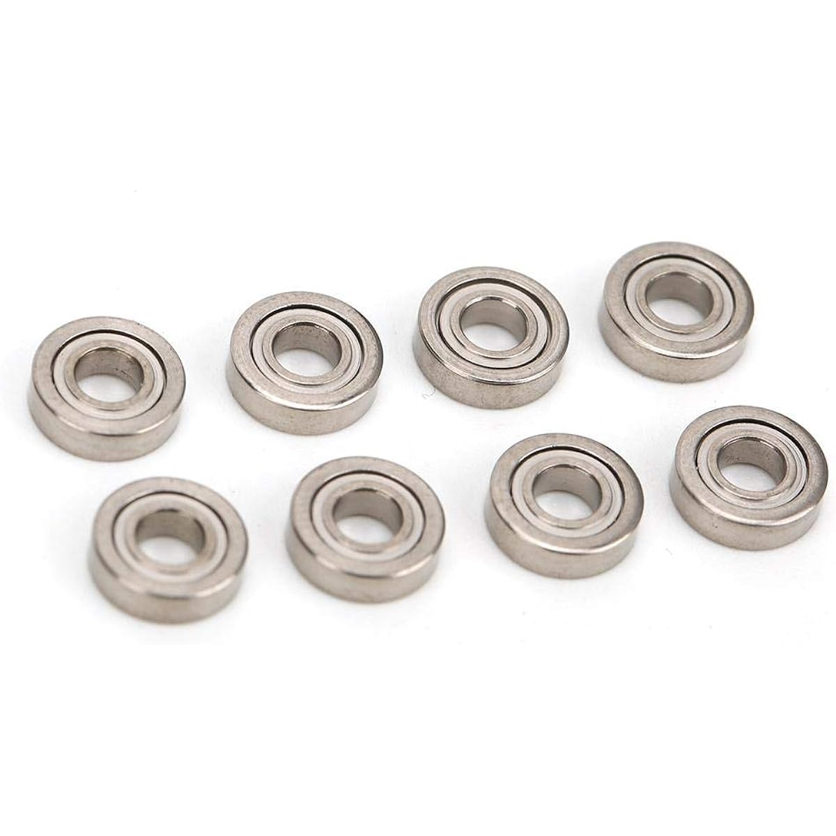 RC Car Bearings, 8pcs Metal Wheel Tire Bearings Remote Control Car Bearings Upgrade Replacement for WLtoys 1/28 K969 K989 P929 RC Car(3 x 7 x 2mm) Wltoys K989 Tires