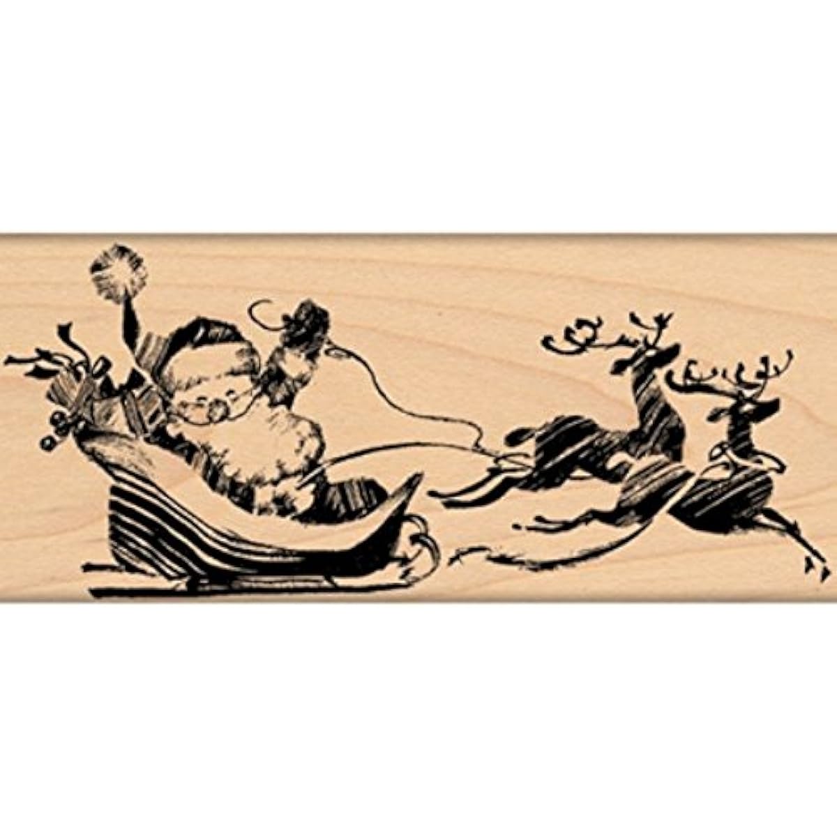 Penny Black Mounted Rubber Stamp 2.5"X5"-Waving Santa (parallel input product)