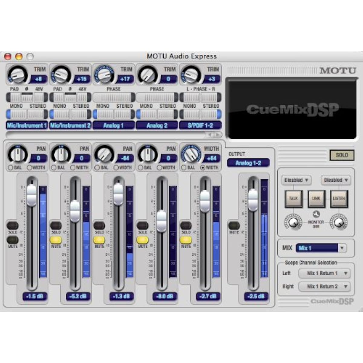MOTU Audio Express 6-in 8-out Firewire / USB2 Audio Interface