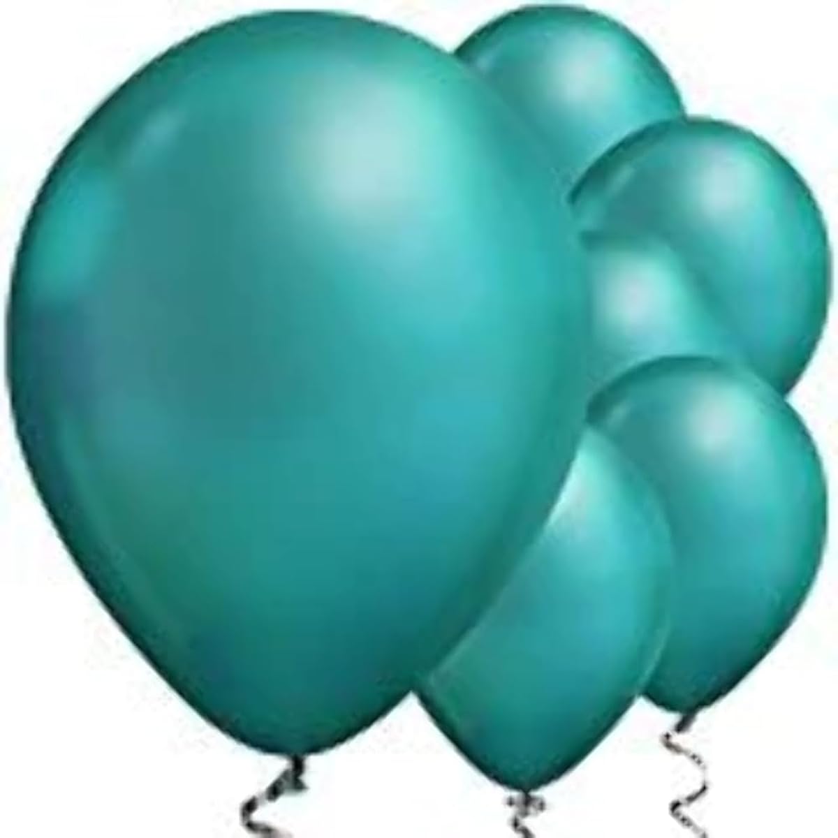 Qualatex chrome color balloons Chrome Metallic Balloons Round 11 Inches Single Color 100 Pieces (Green)