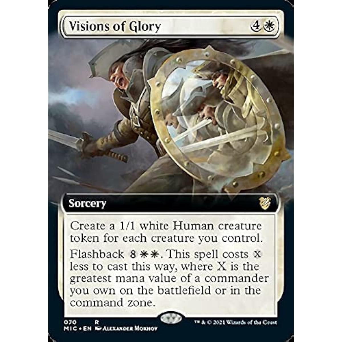 Magic: The Gathering - Vision of Glory (070) - Extended Art - Midnight Hunt Commander