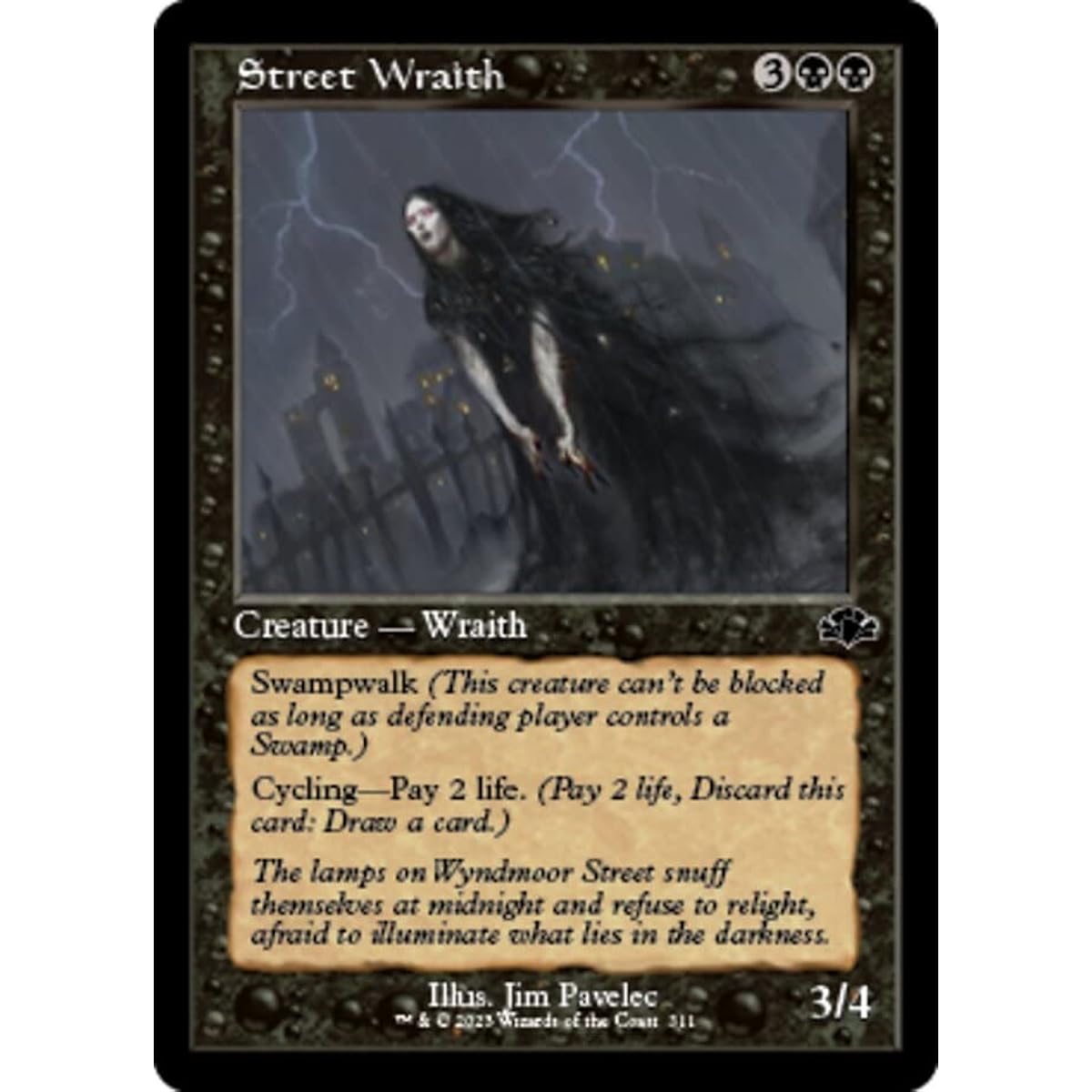 Magic: The Gathering - Street Wraith (311) - Retro Frame - Dominaria Remastered Edition