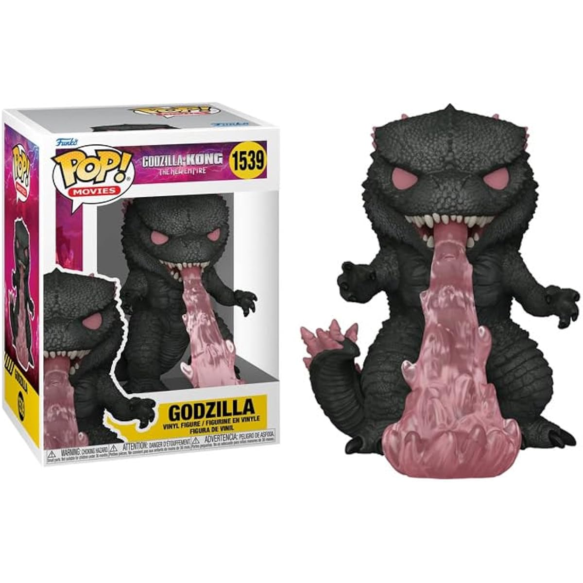 POP Movie: Godzilla x Kong: The New Empire - Godzilla with Heat Rey Funko Vinyl Figure (Includes Compatible Box Protector Case), Multi-Color, 3.75