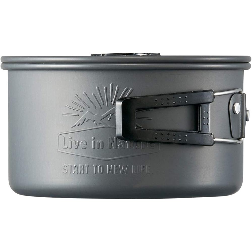Skater Outdoor Aluminum Pot with Lid 16cm Folding Handle LIVENATURE AN17