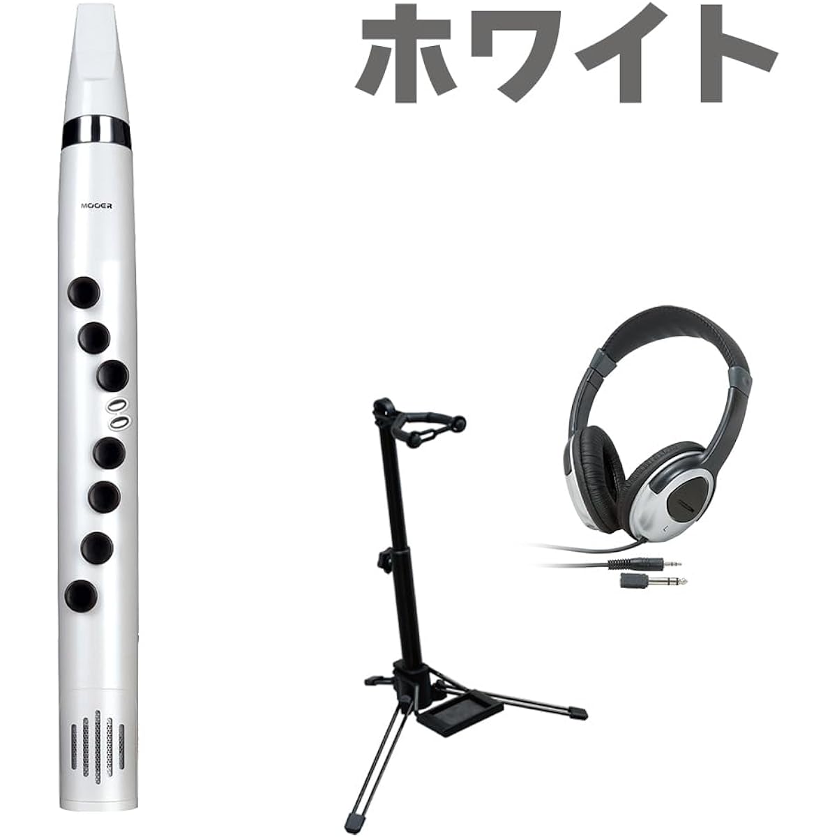 MOOER Wind Instrument 100 Wi100 Stand Headphone Set White Wind Synthesizer Moore