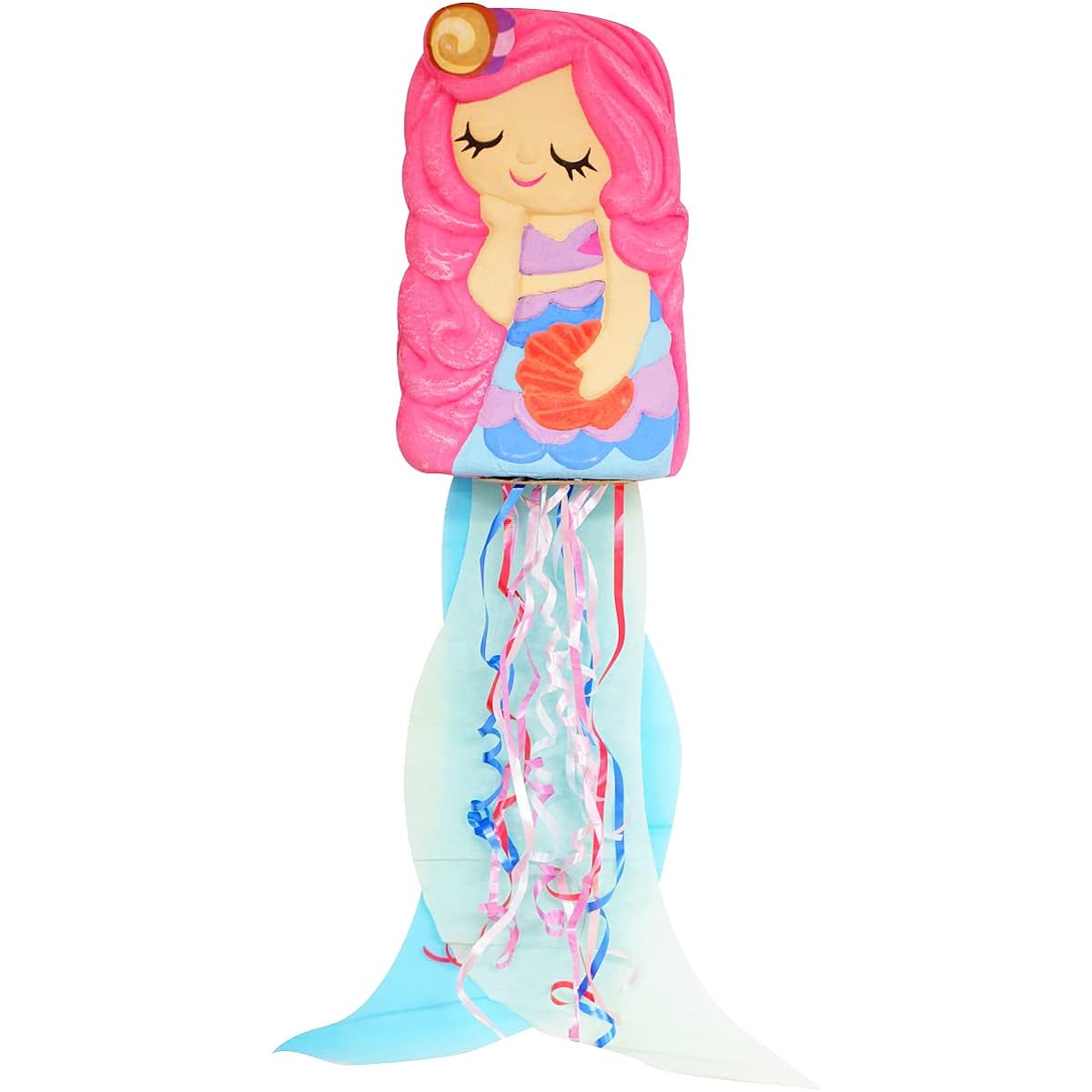 Mermaid Pinata with Pull String Exciting Birthday Game for Kids Great Mermaid Party Decorations