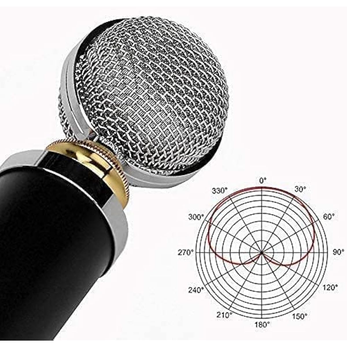 Recording Microphone Computer Mic for PC Recording Condenser Microphone for Karaoke Recording Podcast