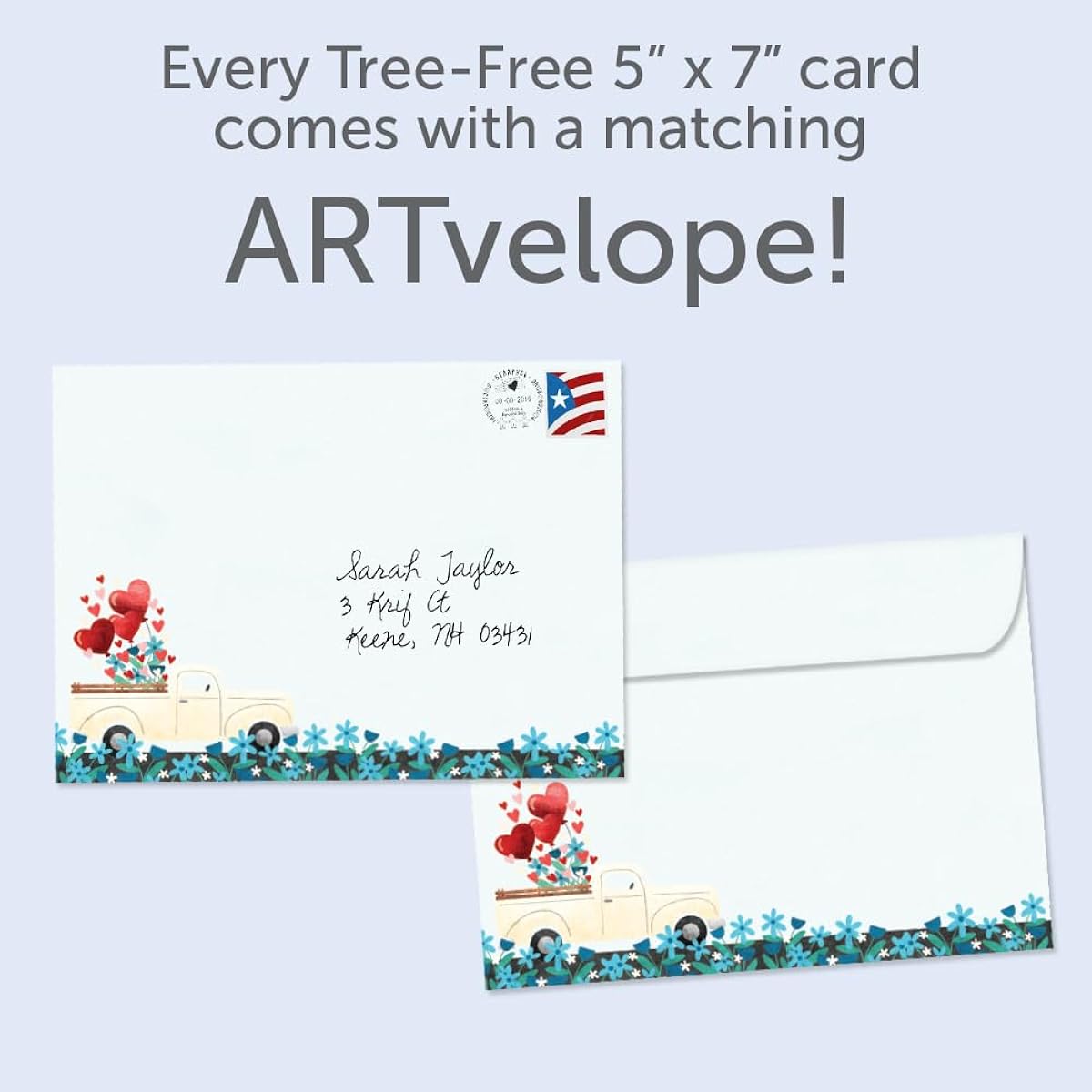 Tree-Free Greetings - Anniversary Greeting Cards - Artfully Designed - 1 Card + Matching Envelope - Made in the USA - 100% Recycled Paper - 5"x7" - Truckloads of Love (GO65261)