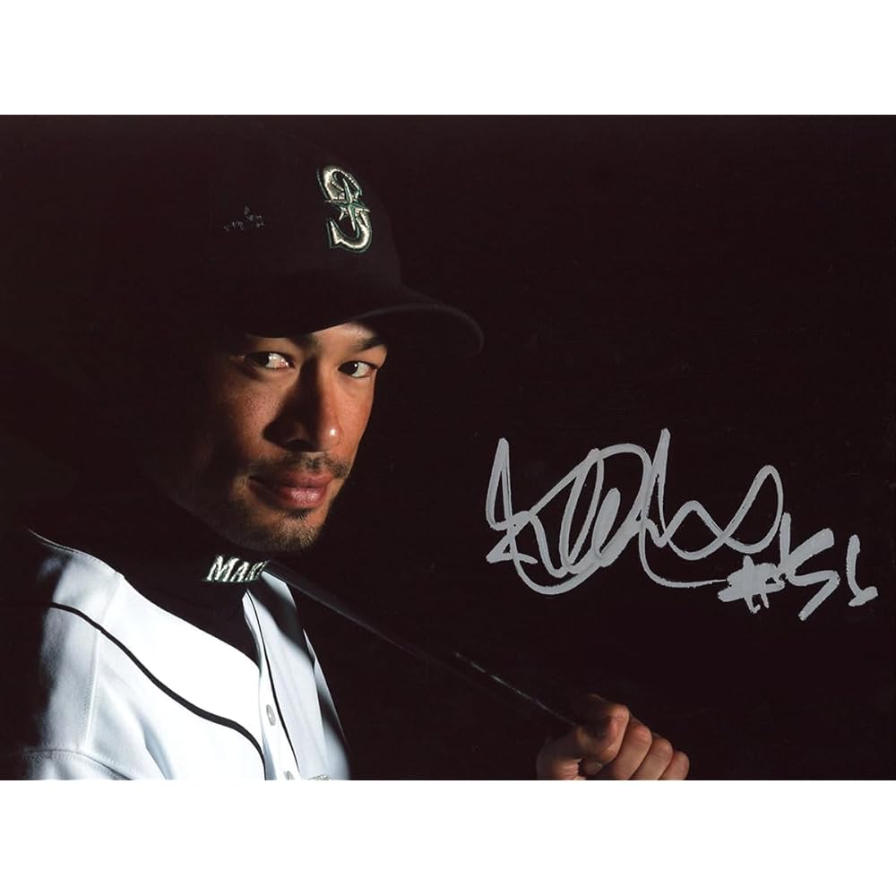 Ichiro's active era autograph + #51 poster Mill Creek company certification Seed Stars authenticity certificate included UV case Shohei Otani