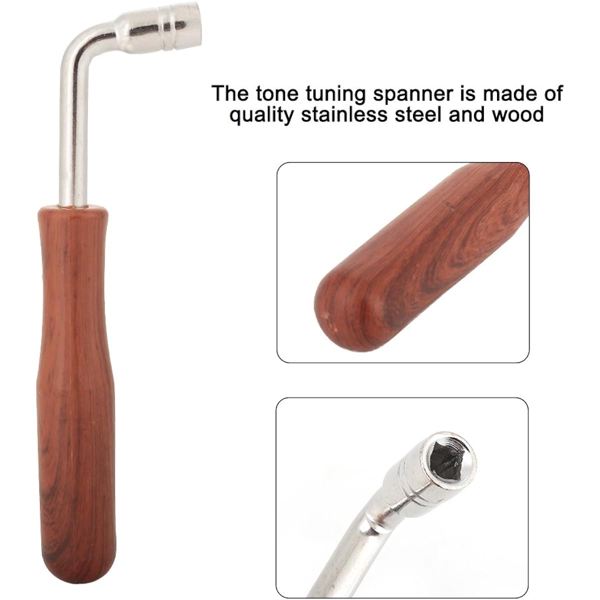 Professional Piano Tuner Spanner L Type Piano Tuning Hammer Lever Wrench Hardwood Handle Guzheng Repair Tool Llave Afinar Piano Tuner Wrench