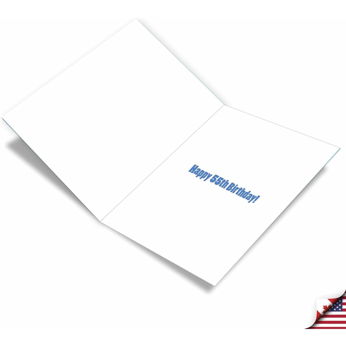 NobleWorks - 55th Big Funny Birthday Card (8.5 x 11 inches) - Group Milestone Note Card Happy 55th Birthday - Big 55 J9425MBG