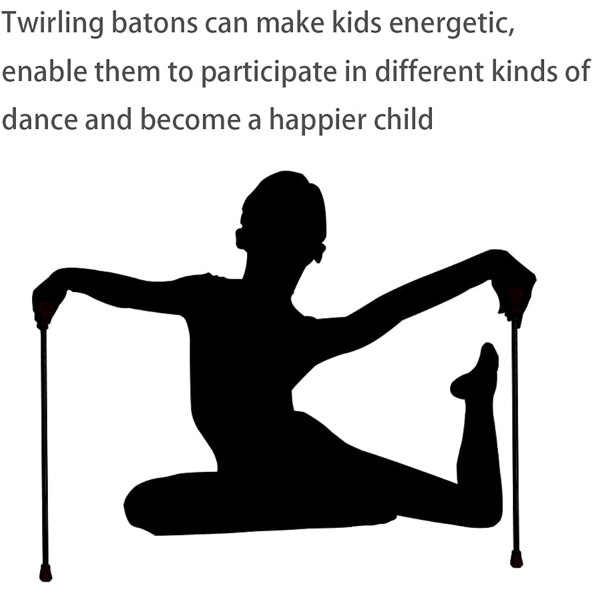 Twirling Baton 21 Inch Marching Baton Spinning Dance Baton Metal Gymnastics Parade Stick for Kids Majorette 2 Pack Pink