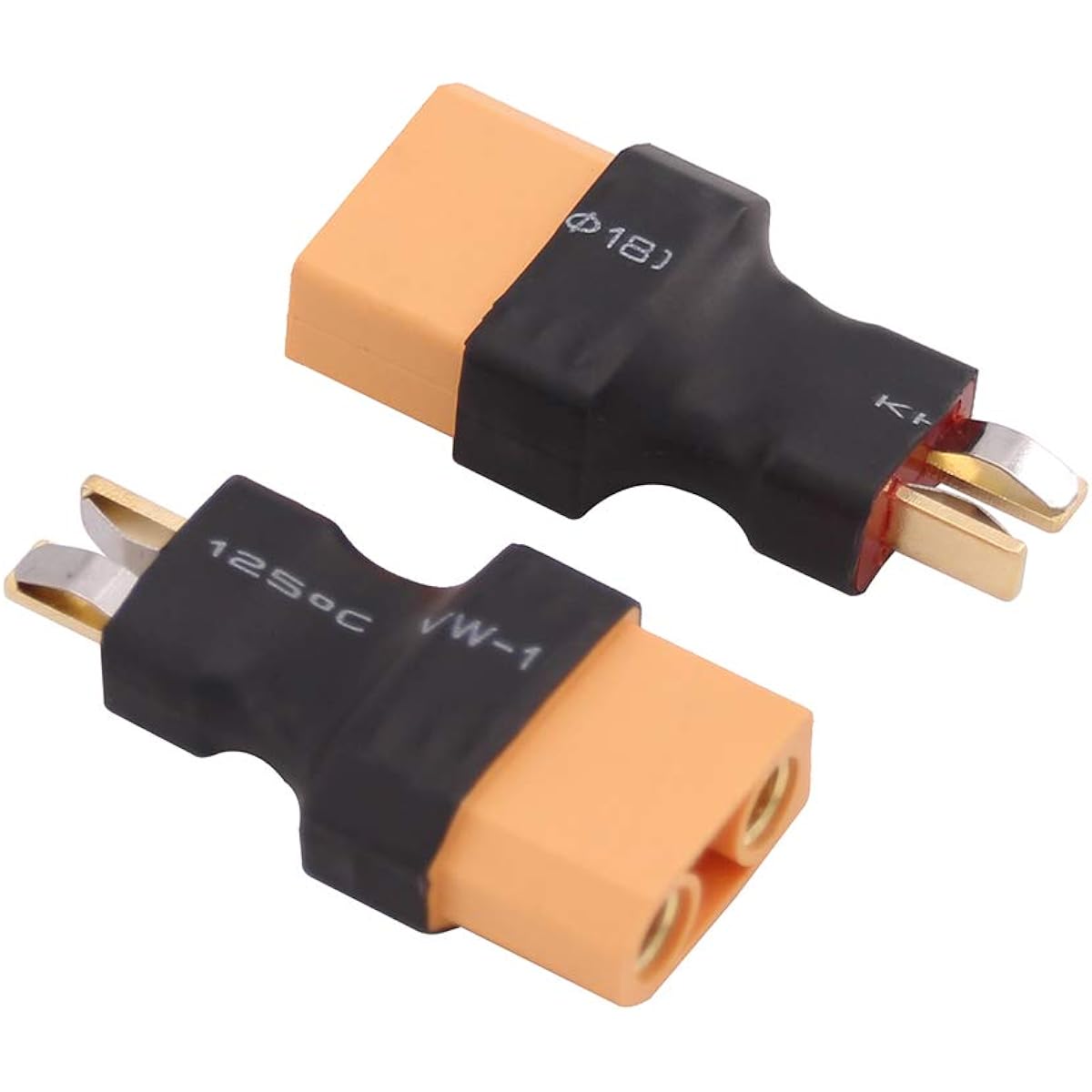OliYin XT90 / XT-90 Female to T Plug Deans Style Male Connector Adapter (3 Pack)