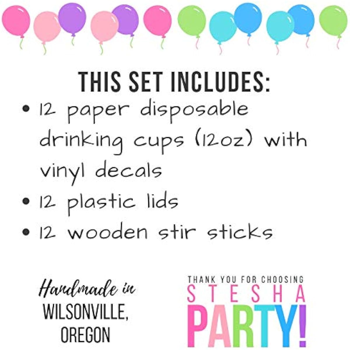 Snowflake Party Paper Cups - Set of 12 Winter Wonderland First Birthday Supplies