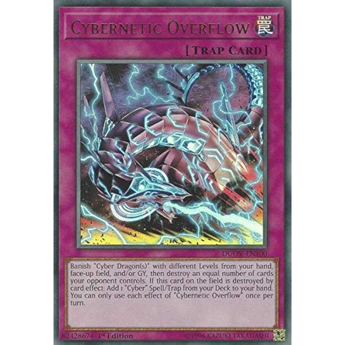 Cybernetic Overflow - DUOV-EN100 - Ultra Rare - 1st Edition.
