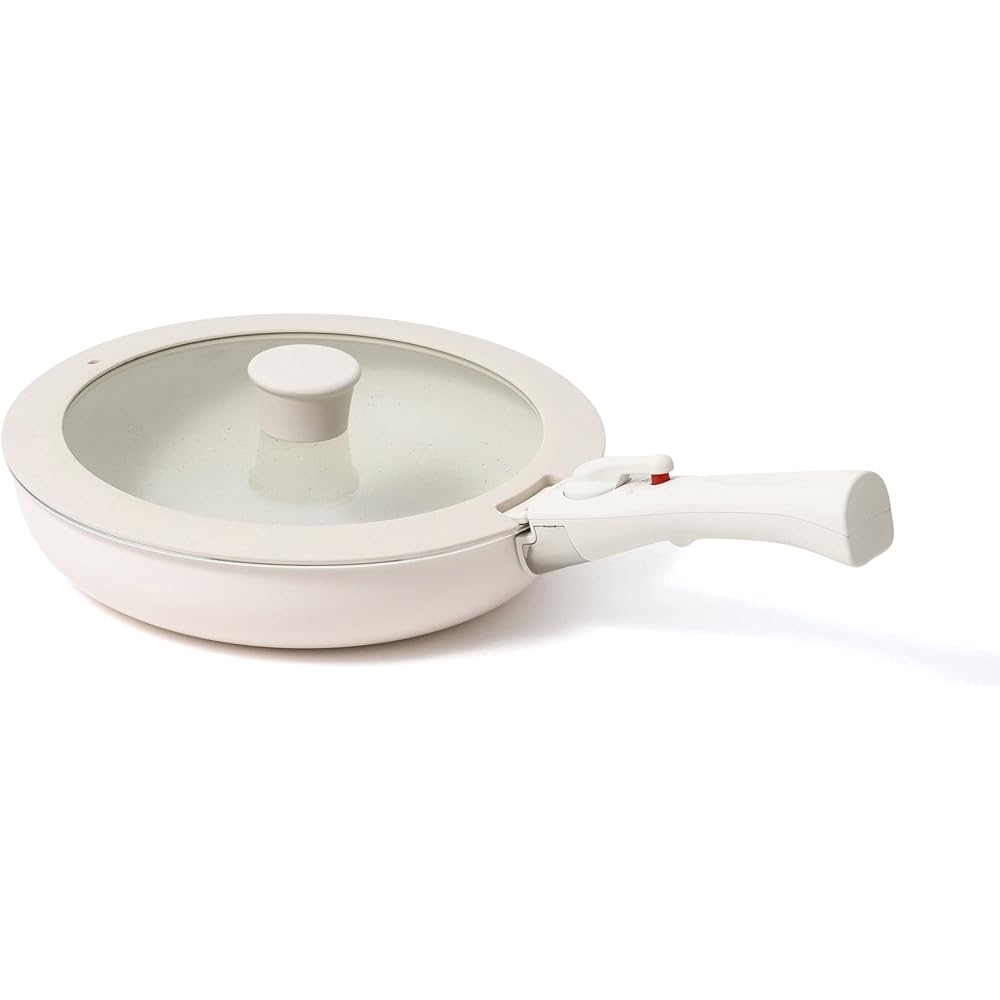Francfranc GO TABLE pot frying pan 6 piece set ivory