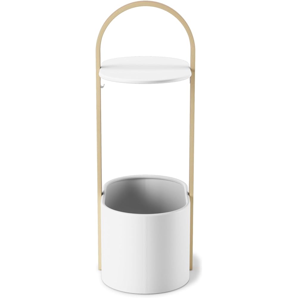 umbra HUB Storage Table White x Natural Present Gift Side Table Storage Simple Design Portable HUB 21013760668
