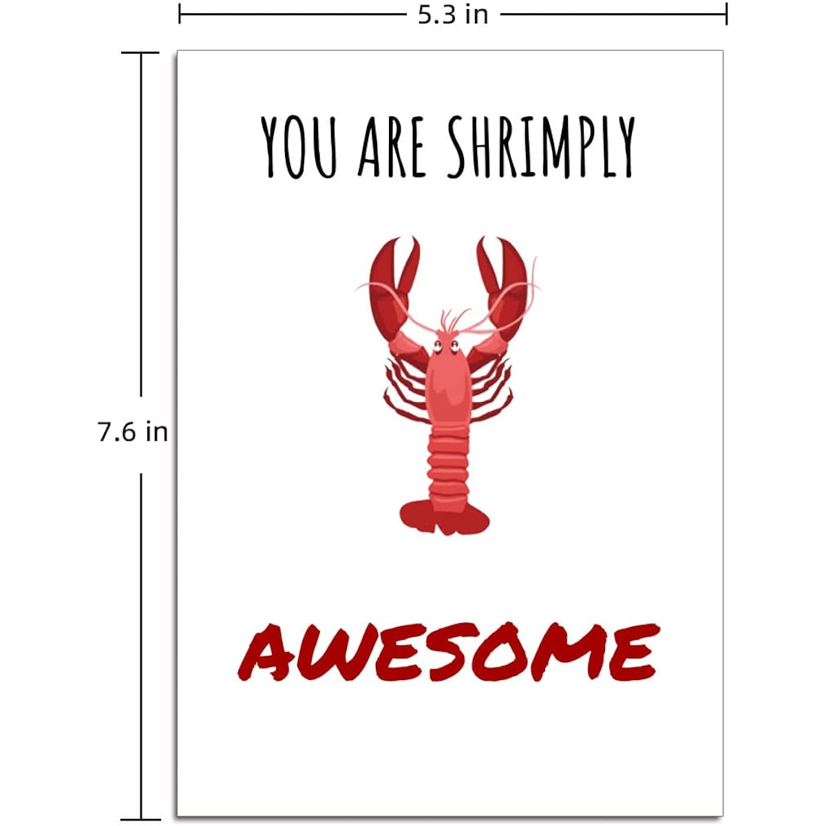 Ikassong Funny Prank Birthday Card with Envelope 5.3" x 7.6" #49