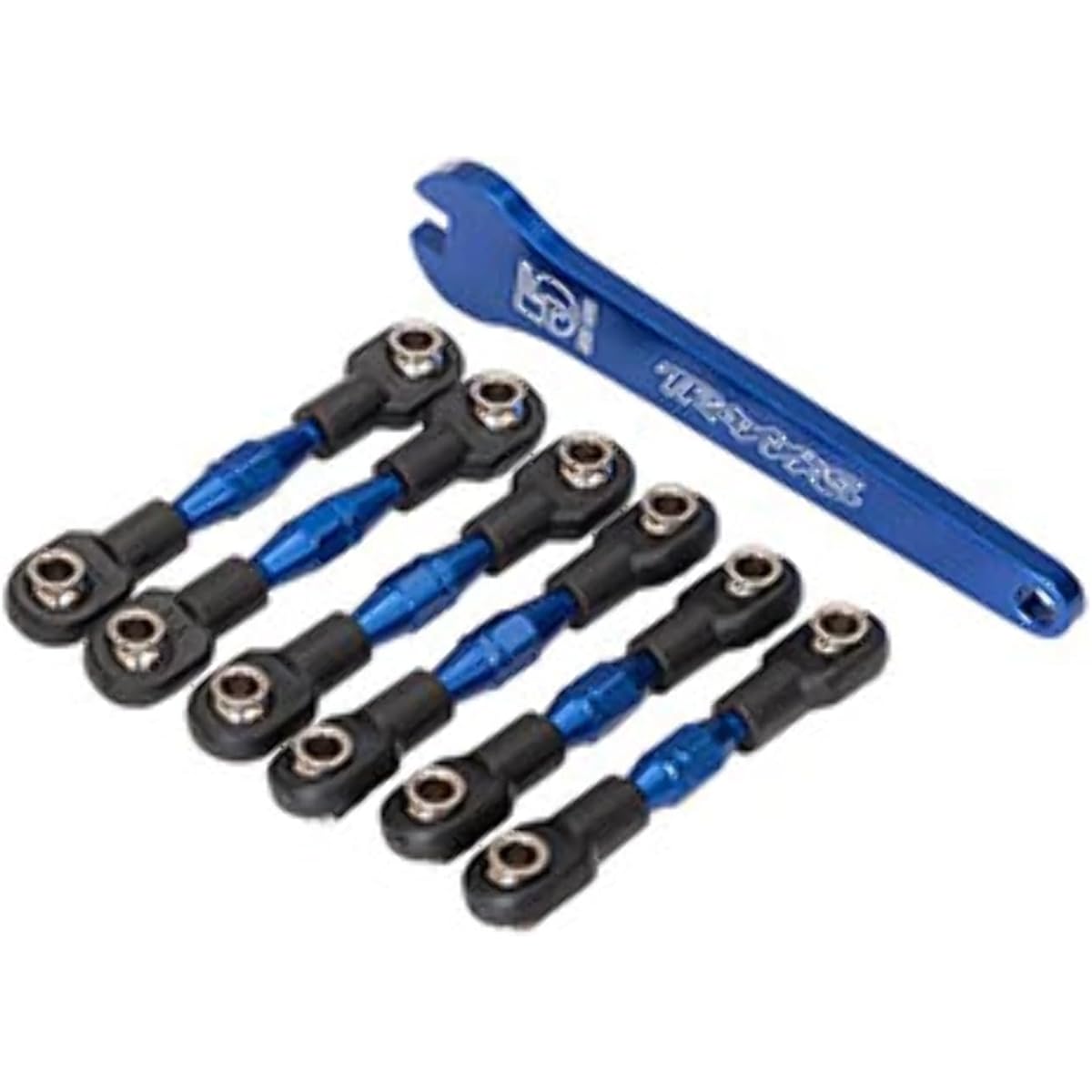 Traxxas TRA8341X turnbuckle, aluminum (blue anodized), camber link 32mm (front) (2)/camber link 28mm (rear) (2)/t