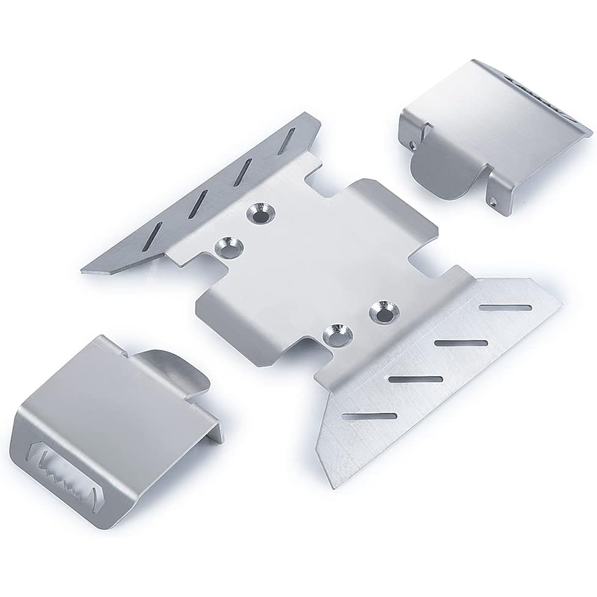 RCLions Stainless Steel Chassis Center Skid Plate Armor Guard for Axial SCX6 1/6 RC Crawler Car Upgrade