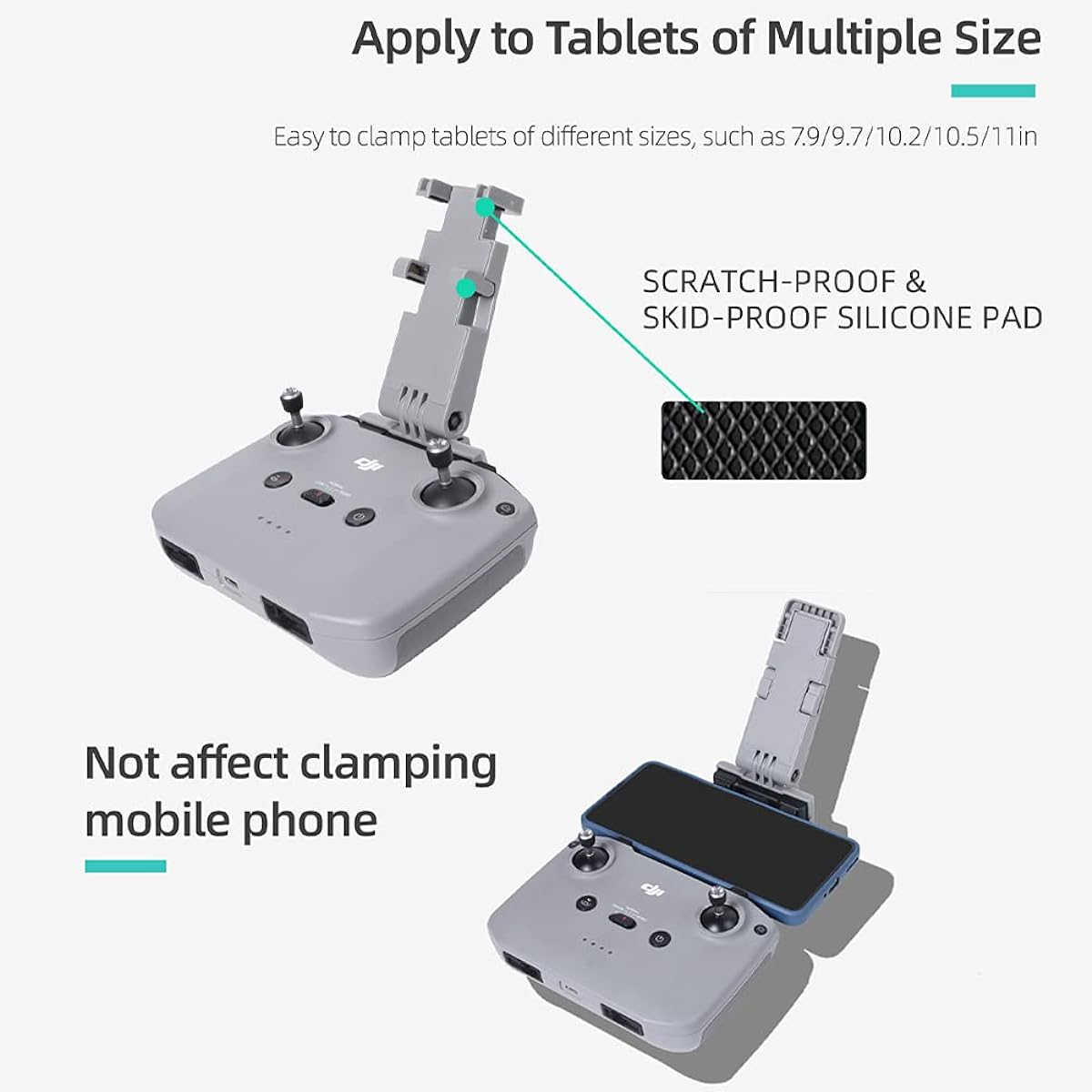 Foldable Holder Free Disassembly Bracket Compatible with Mini 3 Pro/Mavic 3/Mavic Air 2S/Mavic Air 2/Mavic Mini 2 Remote Controller