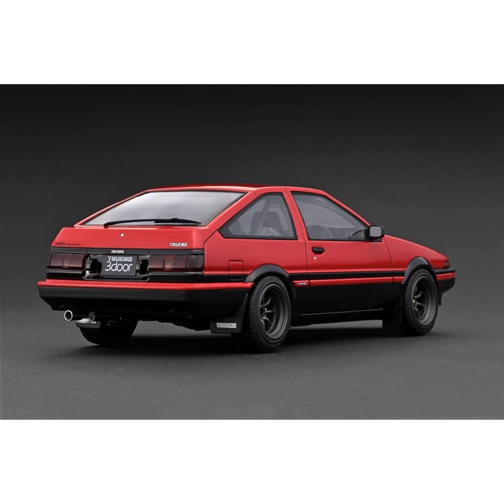 ignition model 1/18 Toyota Sprinter Trueno 3Dr GT Apex (AE86) Red/Black Finished Product IG2790