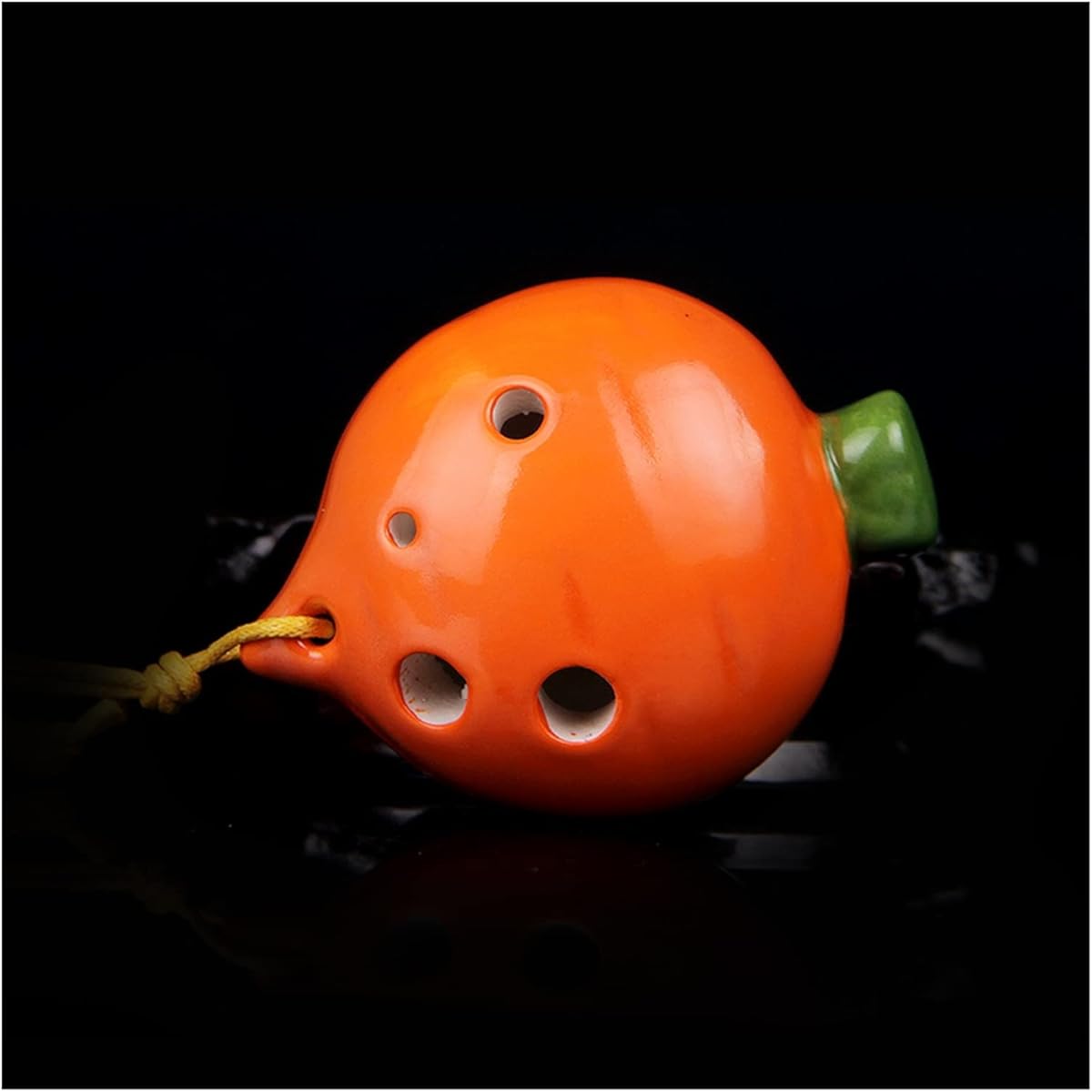 Vegetable-shaped 4-hole treble ocarina, 4-hole treble, for students, beginners, practice, ocarina, musical instrument, ocarina instrument (transparent)