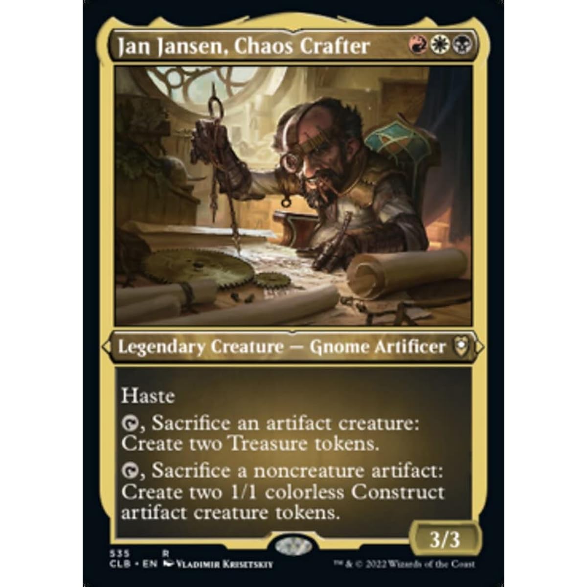 Magic: The Gathering - Jan Jansen Chaoscrafter (535) - Etching - Foil - Battle of Baldur's Gate