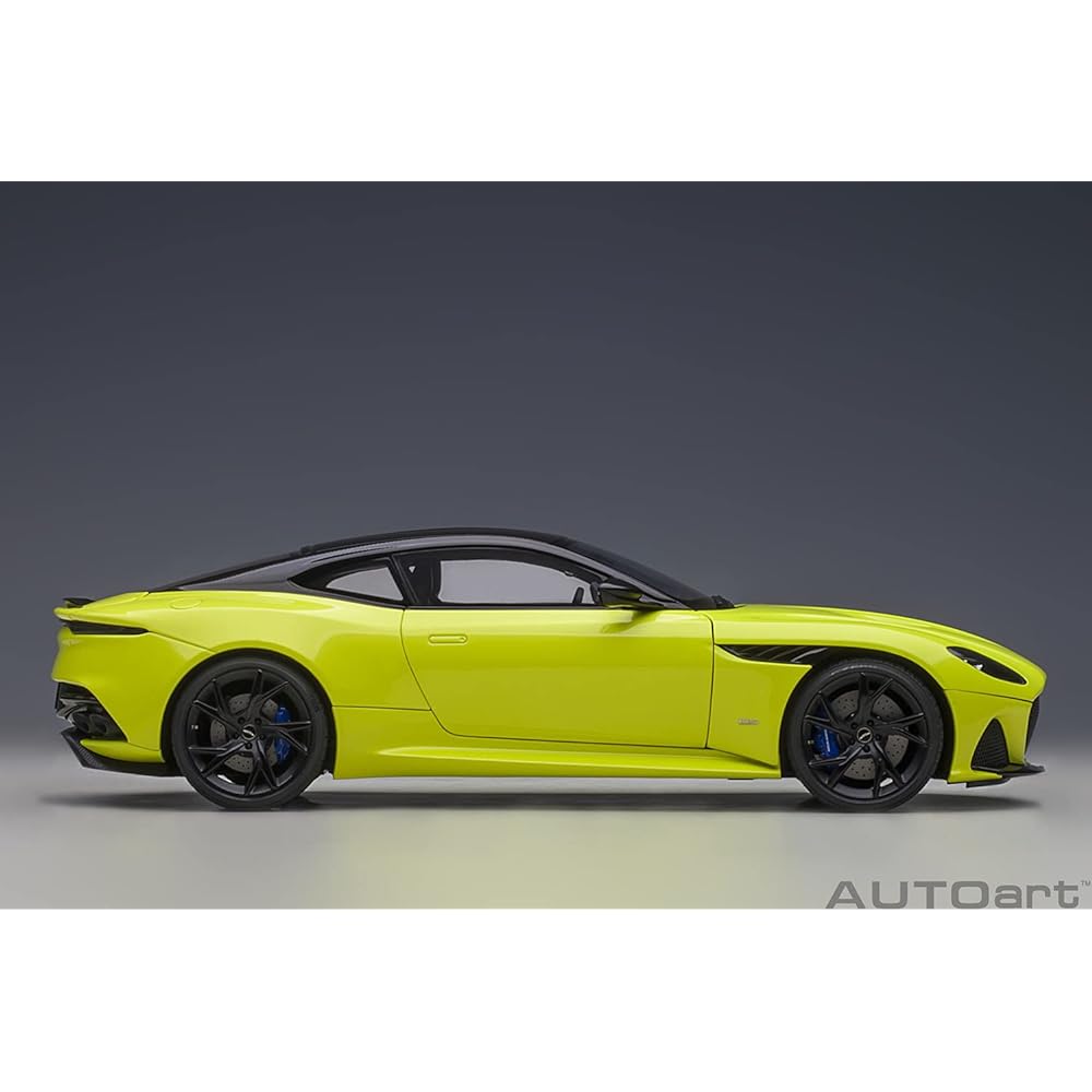 AUTOart 1/18 Aston Martin DBS Superleggera Metallic Lime Green/Carbon Black Roof Finished Product 70295