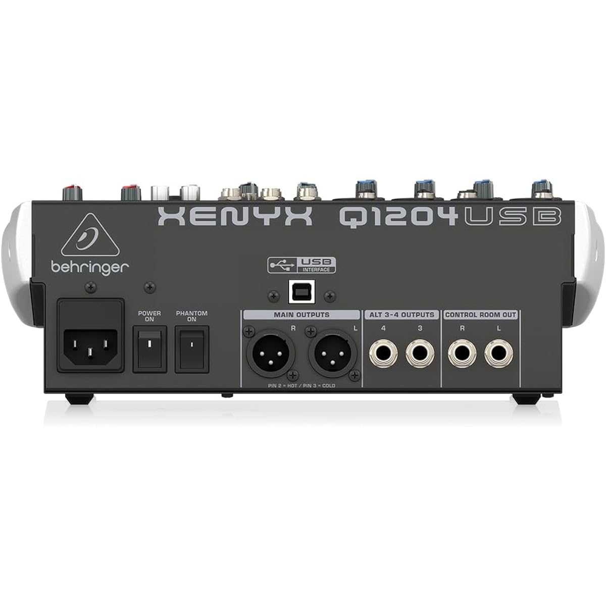 Behringer Behringer Analog Mixer 12 Channel 1 Knob Comp/USB Audio Interface XENYX Q1204USB Black