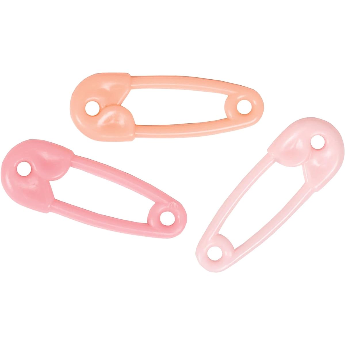 Safety Baby Pins - 1 3/8" x 1/2", Pink, 24 Count