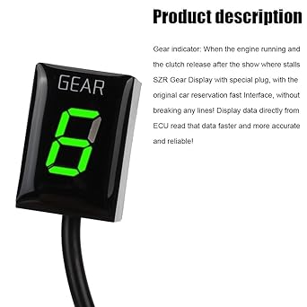Speed Display Meter Gear Indicator Motorcycle Speed Display Meter ECU Direct Mount 1-6 Speed Kawasaki Ninja 650R Z800E Z650 Ninja 650R