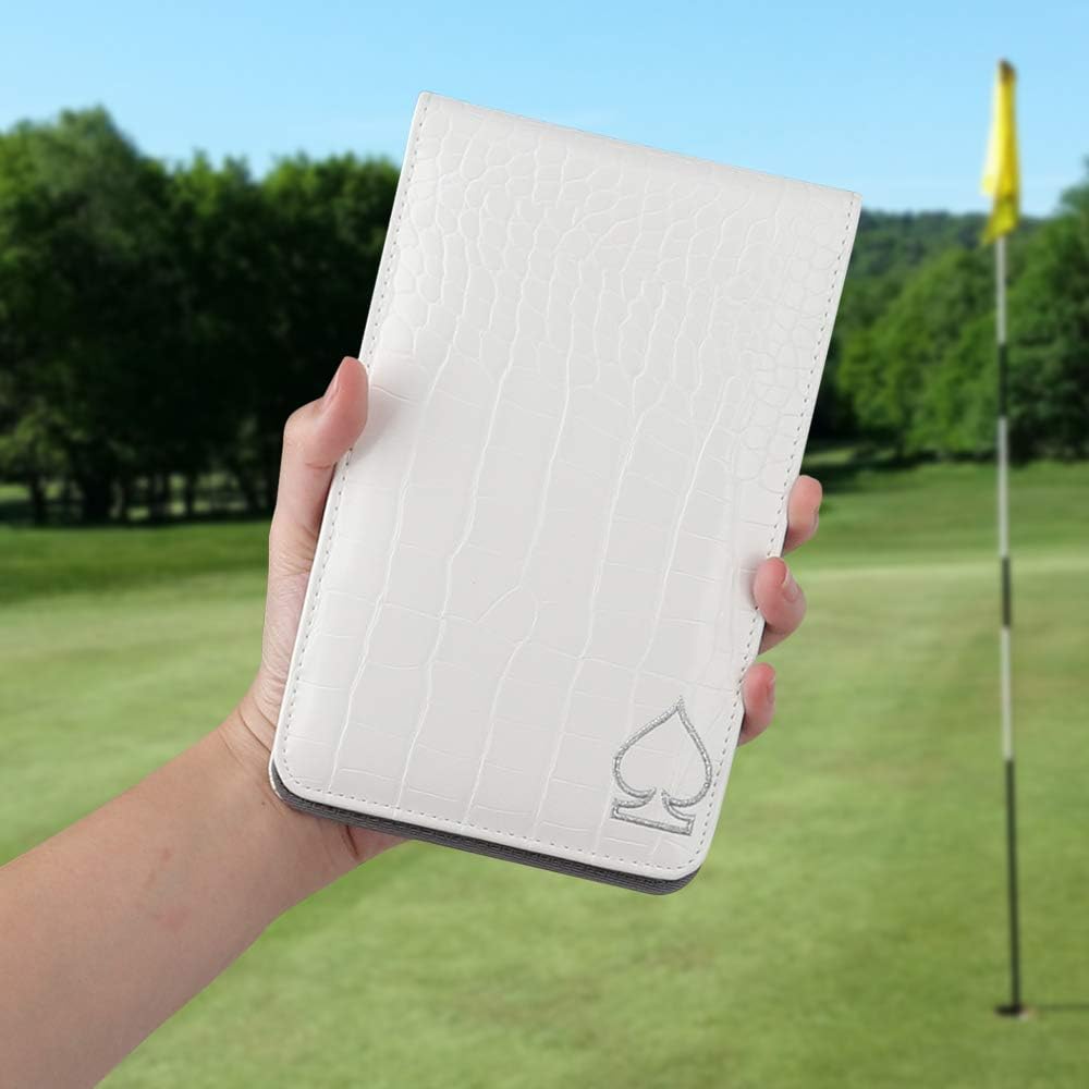 CRAFTSMAN GOLF Crocodile Pattern Golf Scorecard Holder and Yard Book Cover Case Protector Custom Names Available Stitch Customized Version