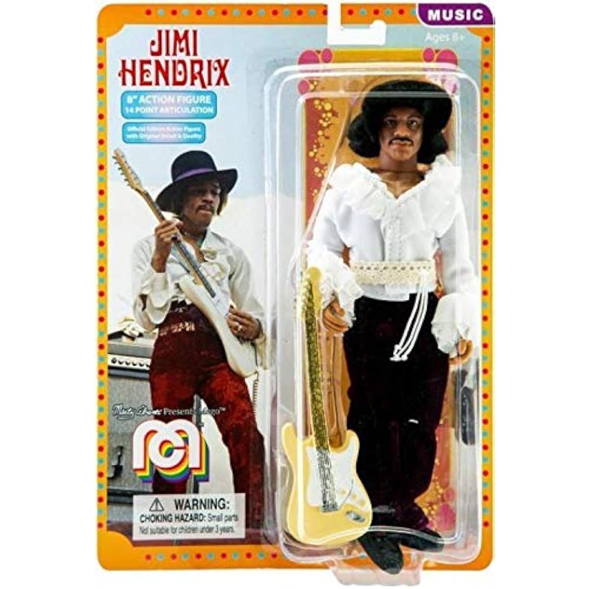 Mego Music Icons Jimi Hendrix Action Figures Set of 2