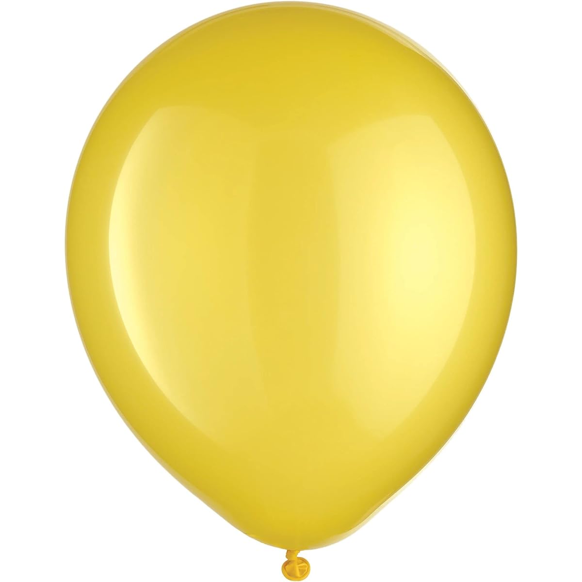 Party Perfect Plain Balloon Decorations, Yellow Sunshine, Latex, 12" Pacl of 15
