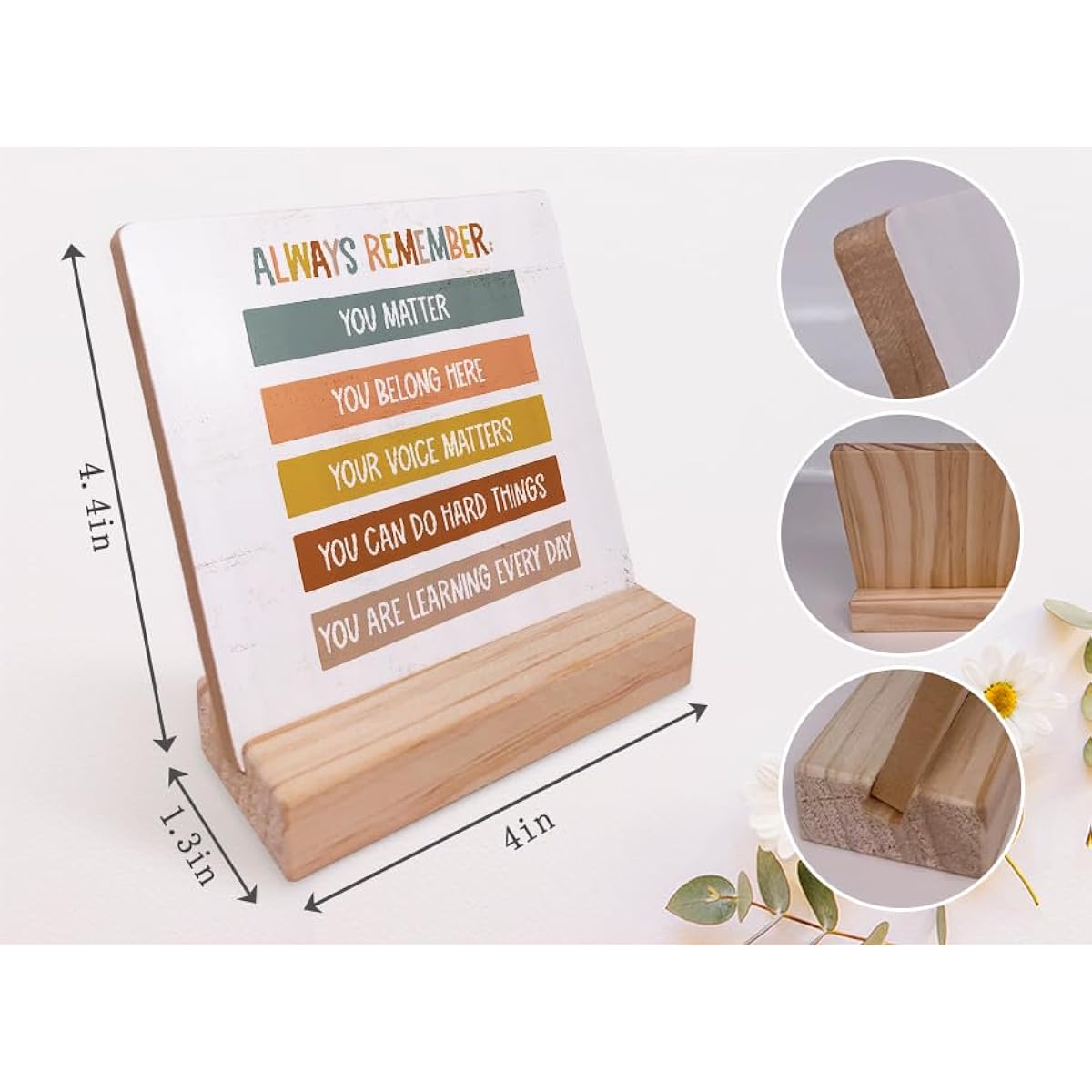 150-XQ-WSP-Inspirational Wooden Stand Plaque