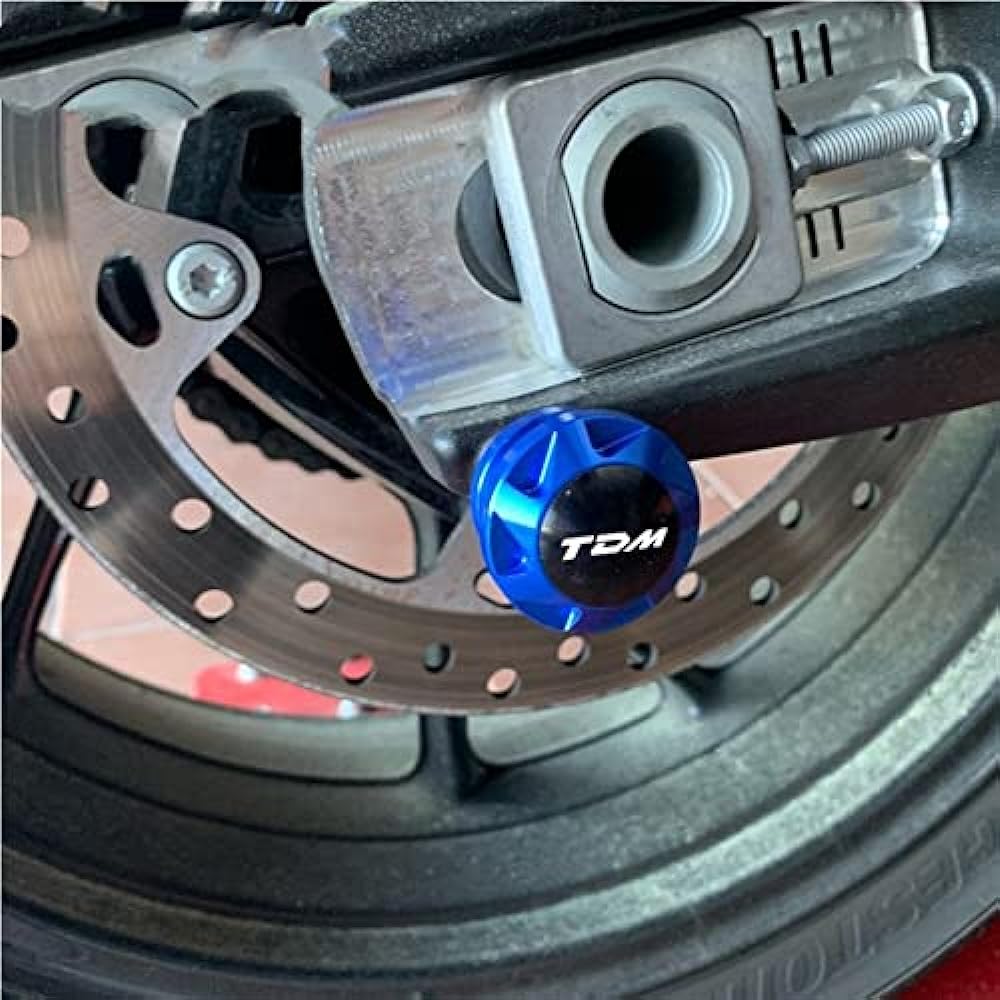 Motorcycle Swing Arm Bobbin Spool Motorcycle Stand Screw CNC Aluminum Swing Arm Spool Slider For YA-MA-HA TDM 900 TDM900 2004-2015 TDM 850 TDM850 1991-1999 (Color : Red)