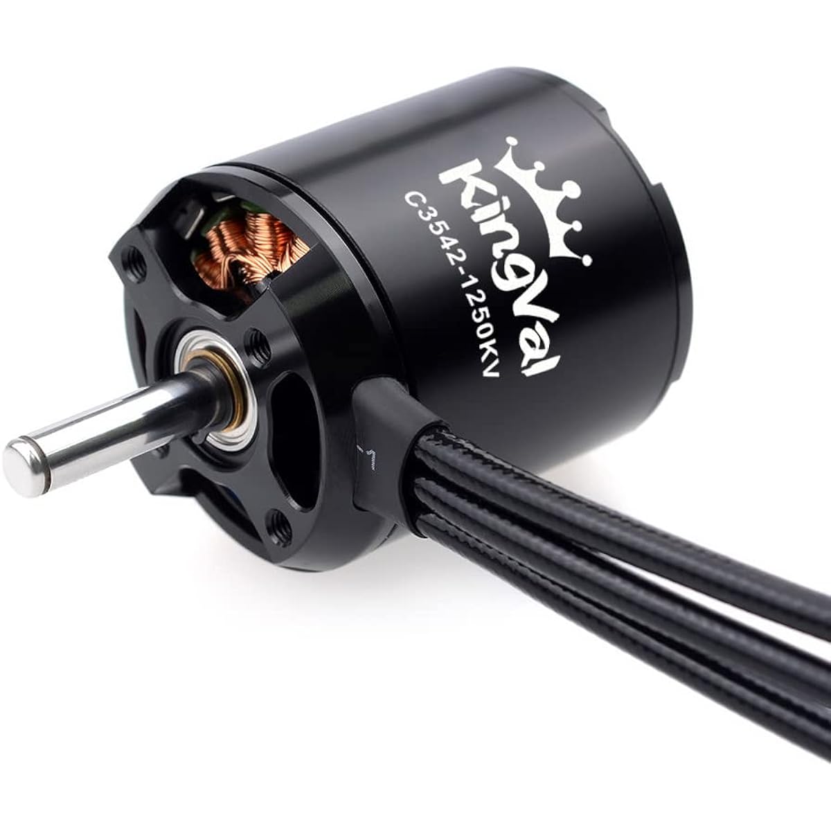 KingVal Replacement 3542 1250KV Brushless Motor with Screw Kit Compatible with RC Fixed Wing Plane Glider Aircraft
