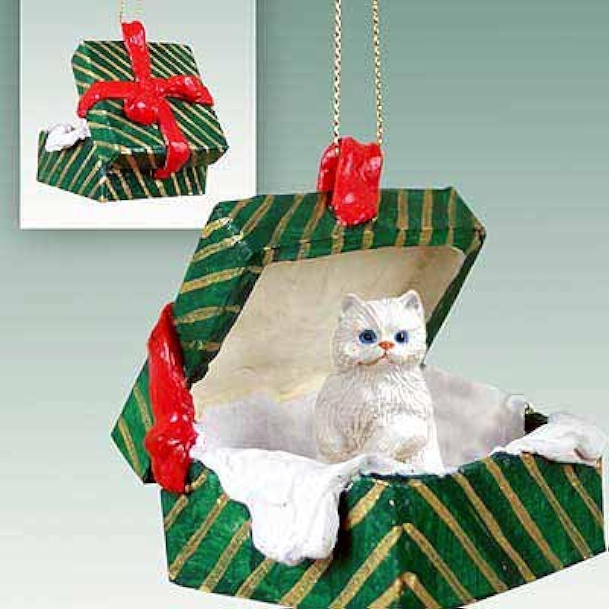 Persian Cat Gift Box Christmas Ornament - DELIGHTFUL