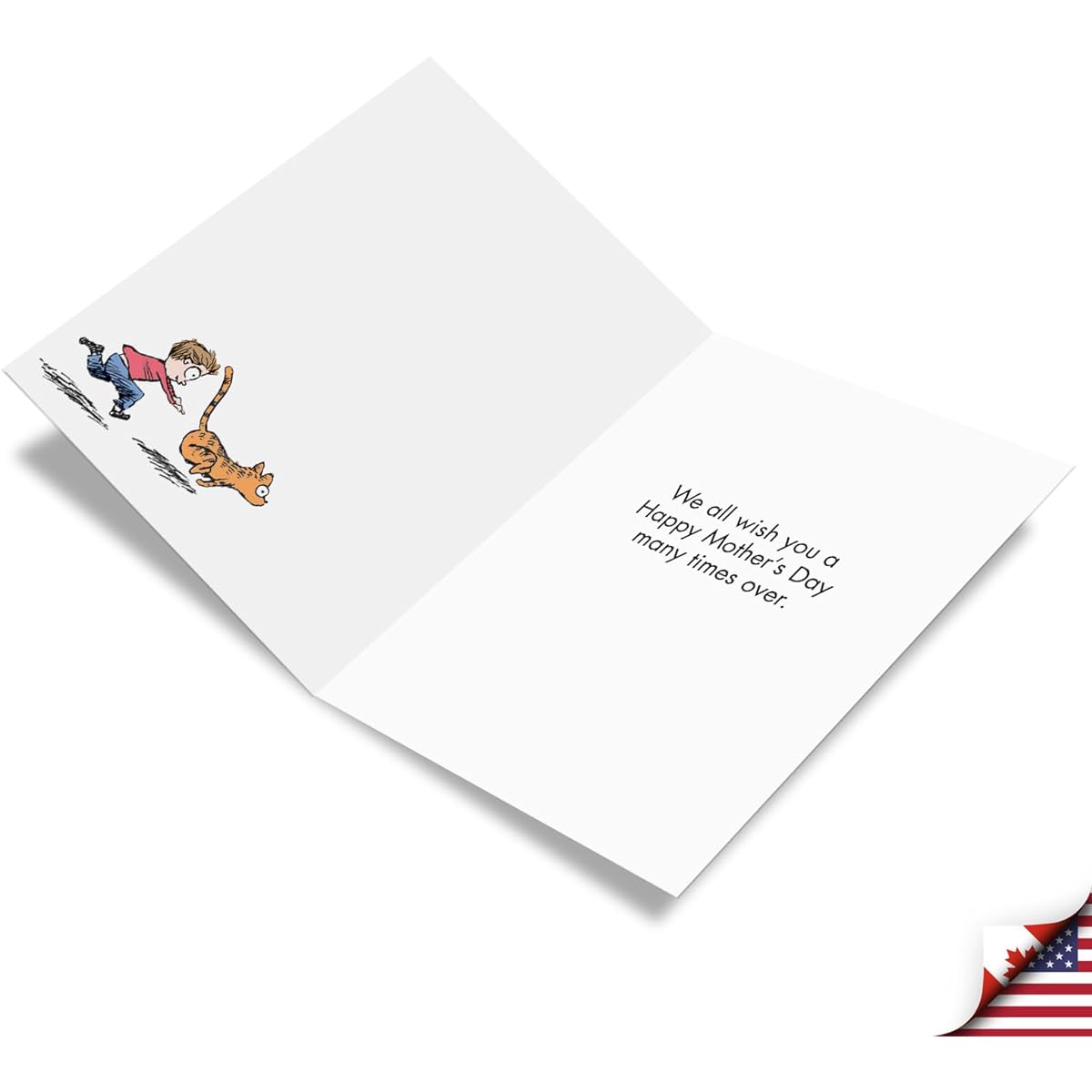NobleWorks The Same Paragraph - Mother's Day Card with Envelope (Letterhead 8.5 x 11 inches) - Mom To Read J3161MDG-US