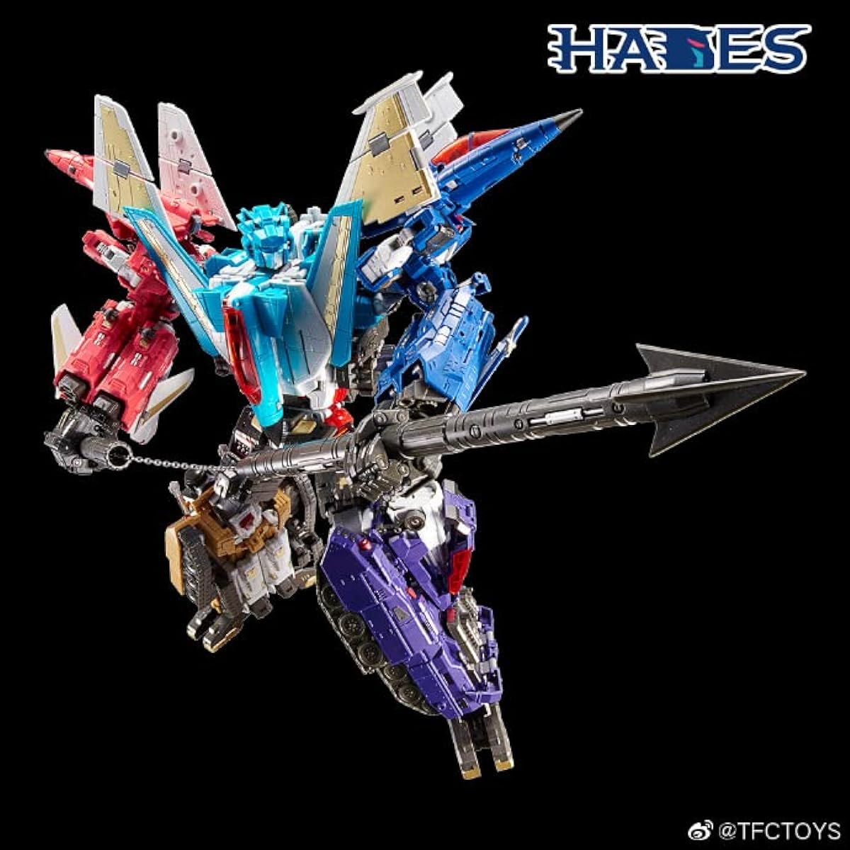 TFC Toys Combiner Hades H-01 to H-06R 6-piece set combined 2022 version