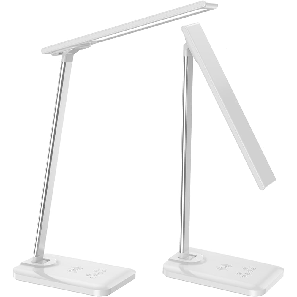 Desk light, desk lamp, 9 levels of dimming, 3 levels of color toning, LED, multi-angle adjustment, stand light, tabletop, bright, timer, touch sensor, lighting, table light, energy saving, reading light, bedside, night light, study, reading, dormitory, w