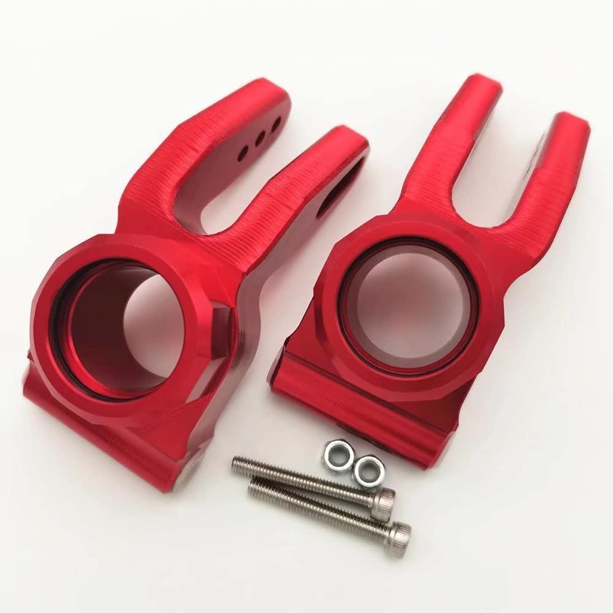 Aluminum Rear C-Hub (2) ARRMA 1/5 KRATON Outcast 8S Replacement ARA330565 - Red