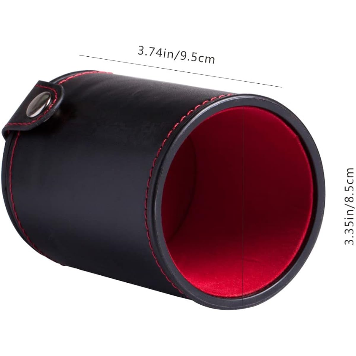 Dice Cup Pu Leather Dice Storage Tool Fashion Felt Lined Quiet Dice Shaker Party Fun with Friends and Family