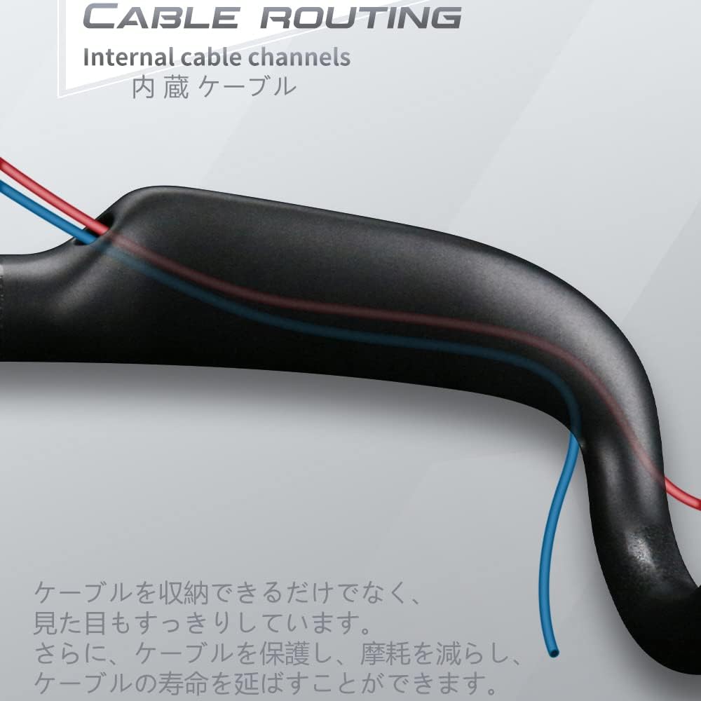 RXL SL Carbon Drop Handlebar 31.8 Bicycle Handlebar Carbon Road Bike Handlebar Internal Cable UD Glossy 400mm Carbon Handle Lightweight