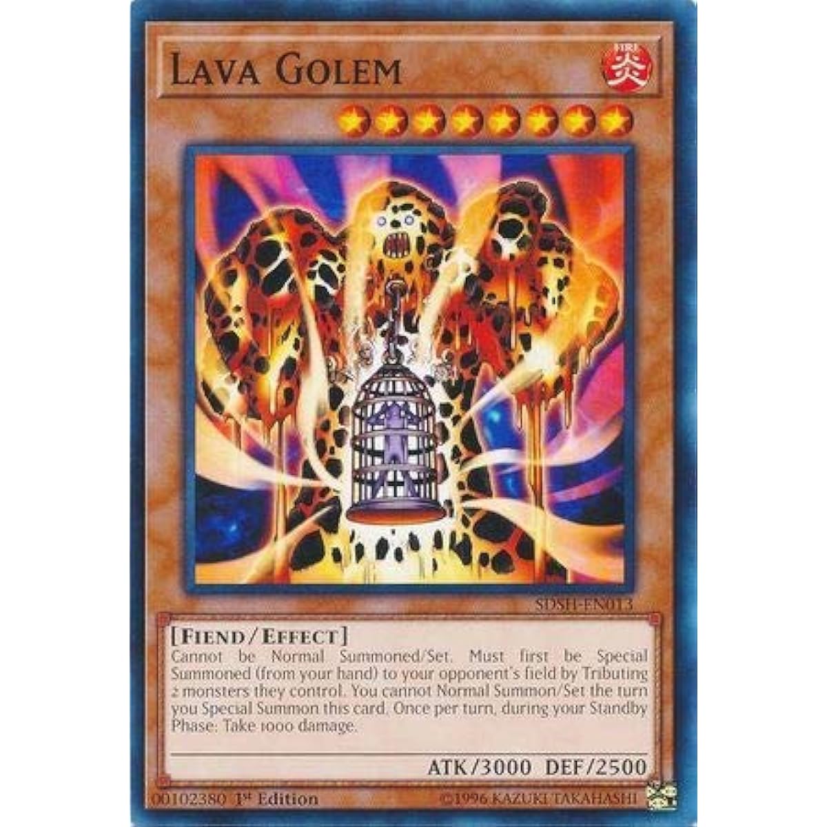 Lava Golem SDSH-EN013 Common First Edition