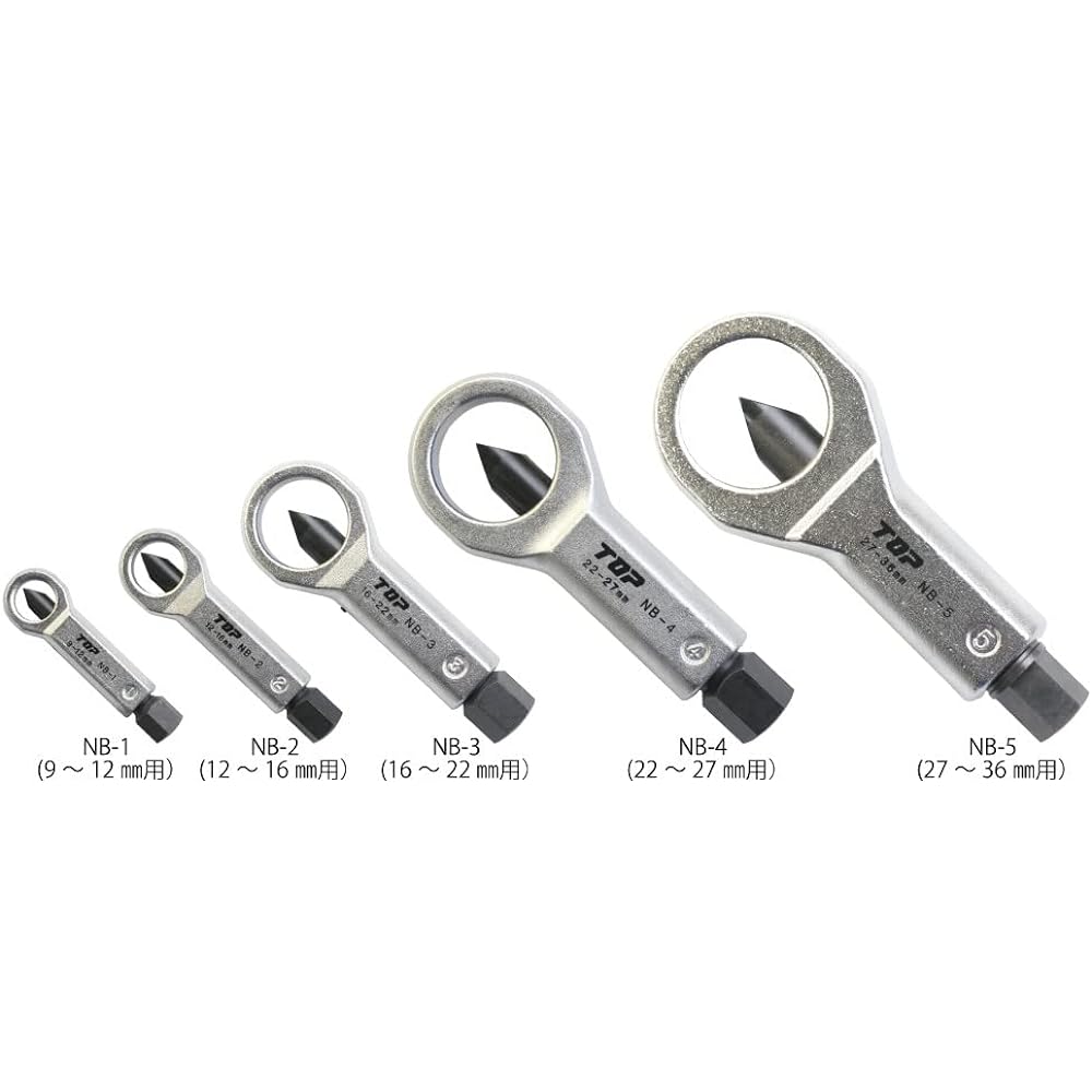 Top Industry (TOP) Nut Breaker Nut Splitter Applicable Size 27~36mm NB-5 For removing rusted, corroded, and stuck nuts