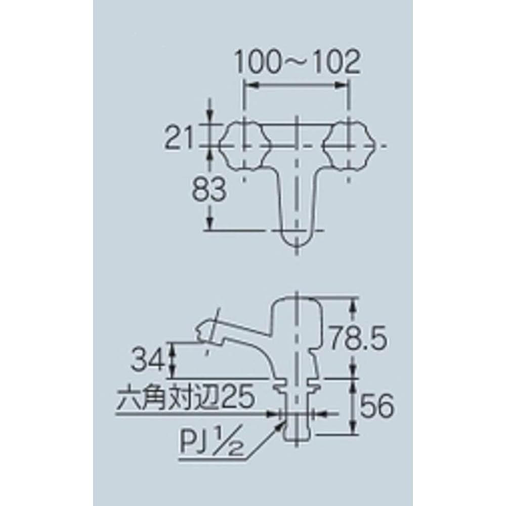 KAKUDAI 2-handle mixing faucet 1532S