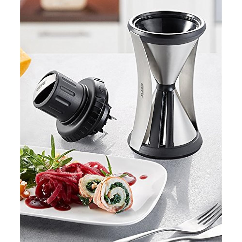 GEFU Spiral Slicer SPIRELLI XL Gift Box Black W28 x D10 x H19cm