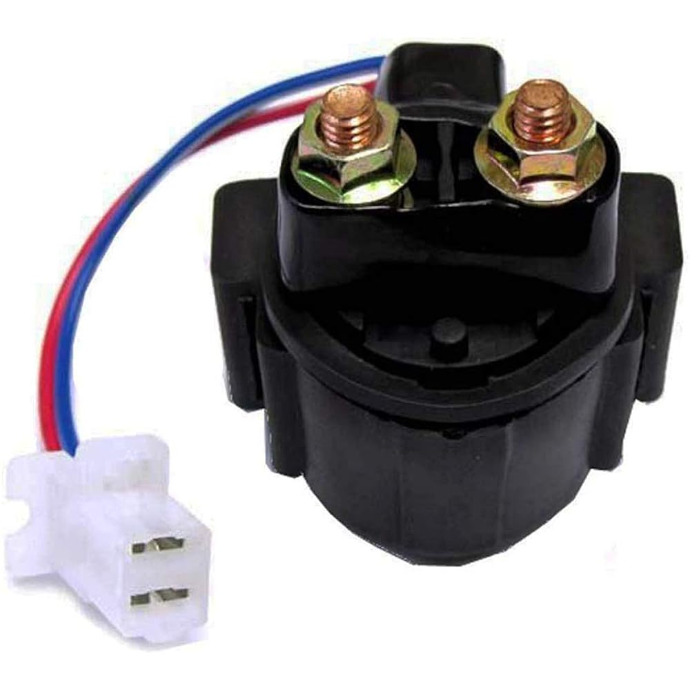 Amhousejoy High Performance Racing Ignition Coil with Starter Solenoid Relay & Fuel Gasoline Petcock for Yamaha Warrior 350 YFM350 Bear Tracker 250 YFM250 Blaster 200 YFS200 ATV Quad Bike 1987-2004